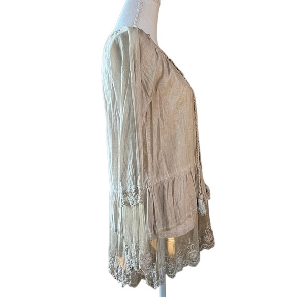 SCULLY WOMENS LIGHTWEIGHT FLOWY SOFT LONG SLEEVE BLOUSE - Picture 4 of 10